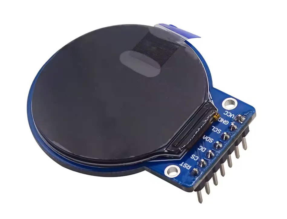 1,28″ okrągły TFT LCD 240×240 (GC9A01, SPI) do Arduino