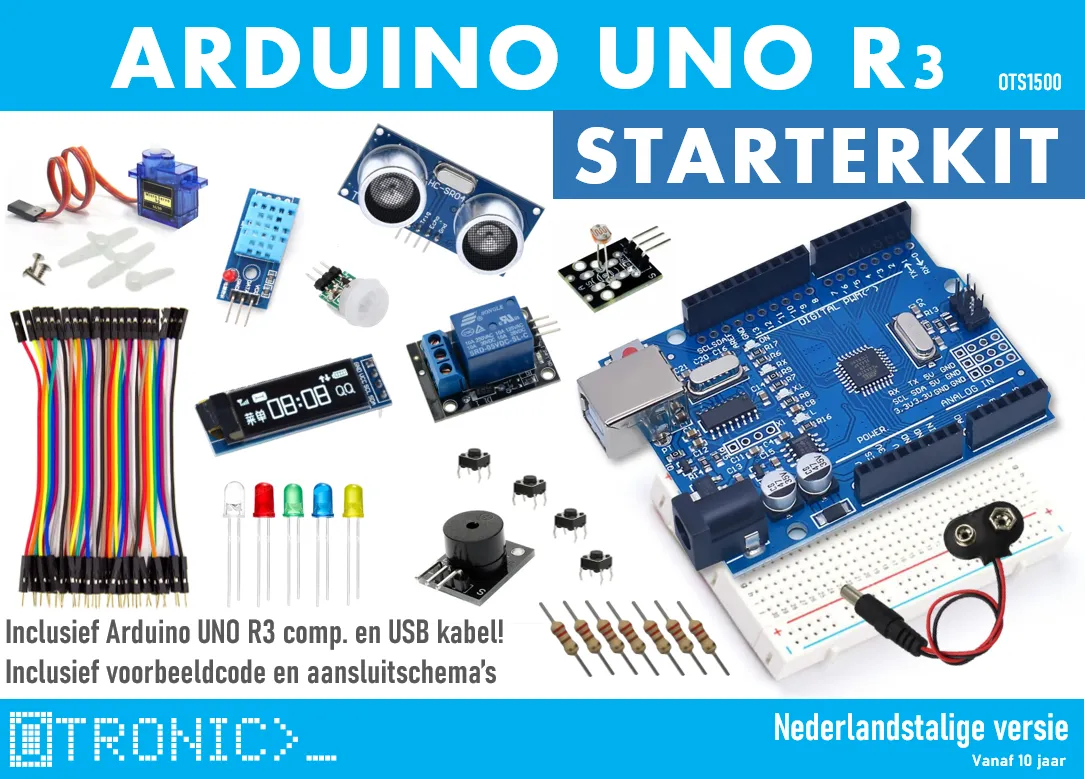 Arduino Starterkit UNO R3 v nizozemštině s bezplatným ChatGPT