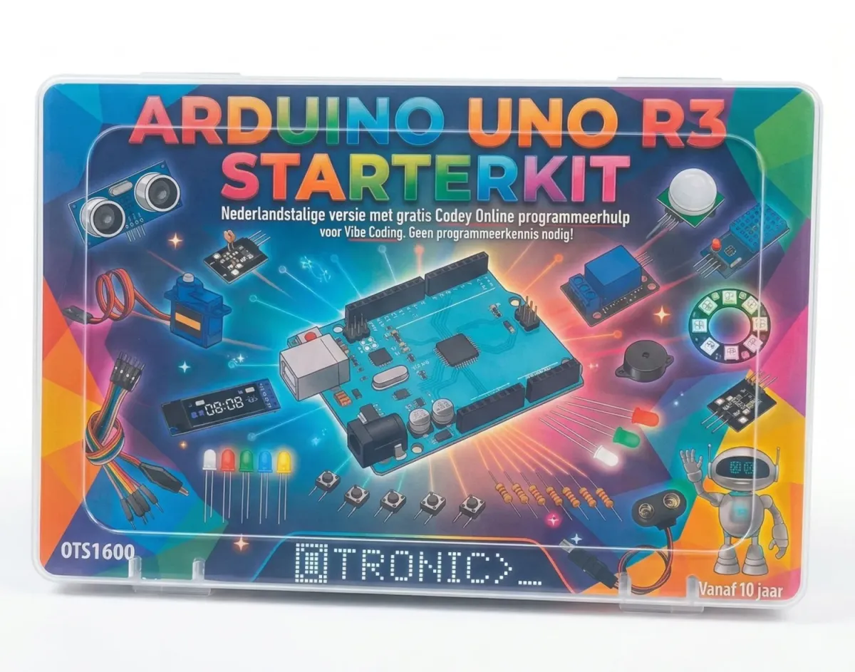 Arduino Starterkit UNO R3 Nederlandstalig incl. Codey Ai Vibe Coding