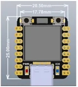 ESP32-C3-Entwicklungsboard mit mini 0.42 inch midi OLED-Display – 5
