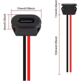 USB-C panel mount socket chassis part – 2