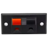 Speaker terminal with push spring clamps, 2-pole – 1