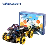 ACEBOTT ESP32 Robottiauto 4x4-mecanum-vetolla | Itse rakennettava | STEM – 1