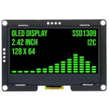 Écran OLED 2.4 pouces 128x64 Vert I2C SSD1309 3.3V – 1