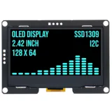 2.4 inch OLED-display 128x64 Blå I2C SSD1309 3.3V – 1