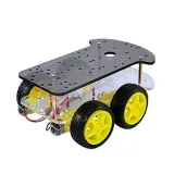 Podvozek se 4 koly a 4 TT motory robotická základna DIY – 3