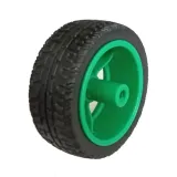 Kolo s gumou pro robot nebo smart car Zelená – 2