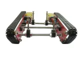 Robotický tank s pásy Chassis včetně 2 motorů – 4