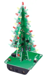 Weihnachtsbaum-Lötkit mit blinkenden roten, grünen und gelben LEDs – 1