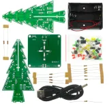 Weihnachtsbaum-Lötkit mit blinkenden roten, grünen und gelben LEDs – 2