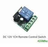 Drahtlose Programmierbare Relaismodul inkl. Fernbedienung (4 Tasten) - 12V 433Mhz RF – 3