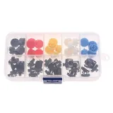 Sortiment Druckknöpfe, Moment - 25 Stück, 5 Farben, 12X12x7.3mm – 2