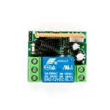 Modulo relè wireless incl. telecomando (2 pulsanti) - 12V, 1 canale, 433Mhz RF – 4