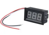 Voltmeter 0-100V - Rød, 0.56 inch, 3 Ledninger – 1