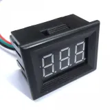 Voltmeter 0-100V - Rød, 0.56 inch, 3 Ledninger – 4
