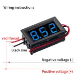 Βολτόμετρο DC 3,5V-30V -  Μπλε, 0.56 inch, Εντοιχιζόμενο – 2