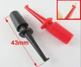 Mini Testclip met Geveerd Haakje voor PCB SMD IC  43mm  - Zwart – 1