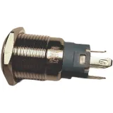 Trykknap | Moment - puls | 12V LED Blå | RVS | 16mm – 3