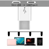 USB-C uros - Micro-USB naaras -adapteri  - musta – 2