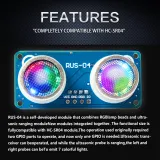 Capteur de distance ultrasonique RUS-04 avec LED RGB intégrée – 3