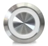 Pulsante | Momentaneo - impulso | LED 5V Bianco | Acciaio inox | 12mm – 3