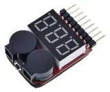 LIPO tester med alarm buzzer 1S t/m 8S – 1