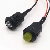 Klips montażowy do LED - 5mm czarny – 2