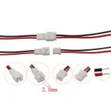 Micro JST PH 2 pins pigtail connector setti uros naaras – 2