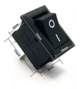Mini interruptor basculante ON/OFF KCD11 250V 3A – 2