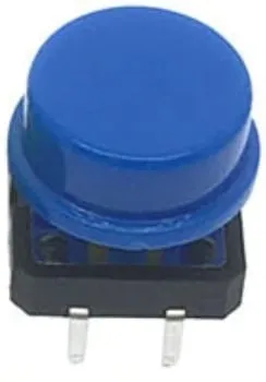 Push button | momentary - pulse | 12x12x7 | Blue