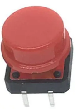 Push button | momentary - pulse | 12x12x7 | Red
