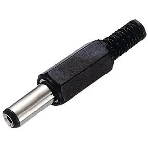 DC-strømstik/ fatstik/ Barrel Jack han 5,5 x 2,1 mm