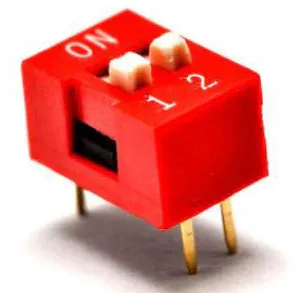 2-пинов dip switch 2,54 mm