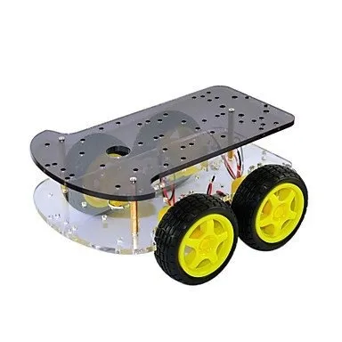 Alusta 4 pyörällä ja 4 TT-moottorilla robottipohja DIY