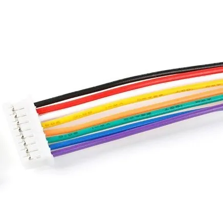 8 Pins Connector/Terminal Draht, einseitig - male, 26AWG 20cm, XH2.54mm