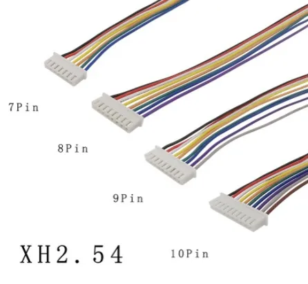 10 Pins Connector/Terminal tråd, 1-sidet - male, 26AWG 20cm, XH2.54mm