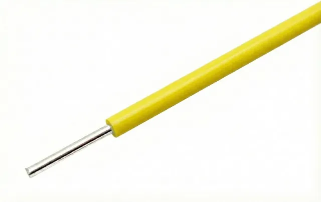 Gelber Draht mit massivem Kern 22AWG für Breadboards pro Meter