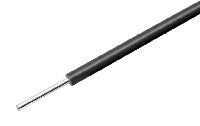 Schwarzer Draht mit massiver Ader 22AWG für Breadboards pro Meter