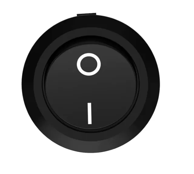AAN/UIT Vippekontakt rundt 15mm indbygning