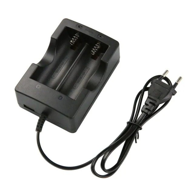 Cargador para 2x baterías de litio 18650 3.6V / 3.7V / 4.2V
