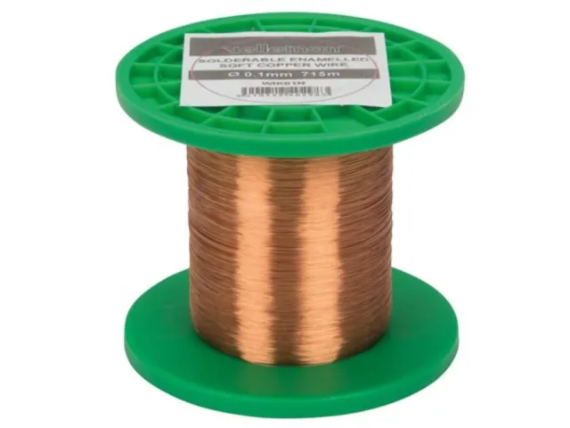 Vikledraad Kobber Ø0.1mm - 715m - 1.5kohm