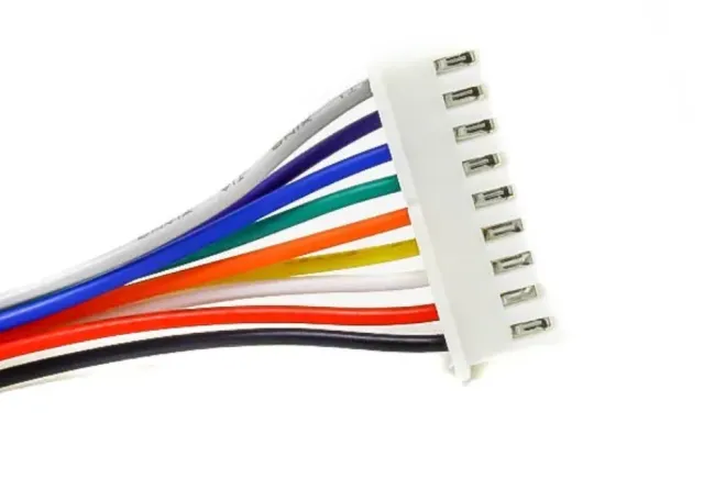 Micro JST XH 9 pins pigtail connector male