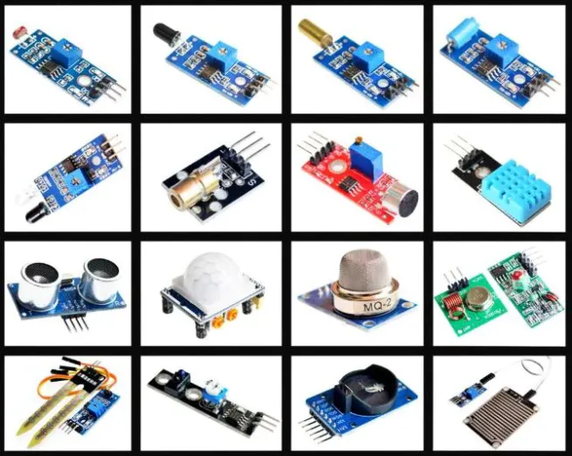 16 sensorer i 1 sæt til Arduino