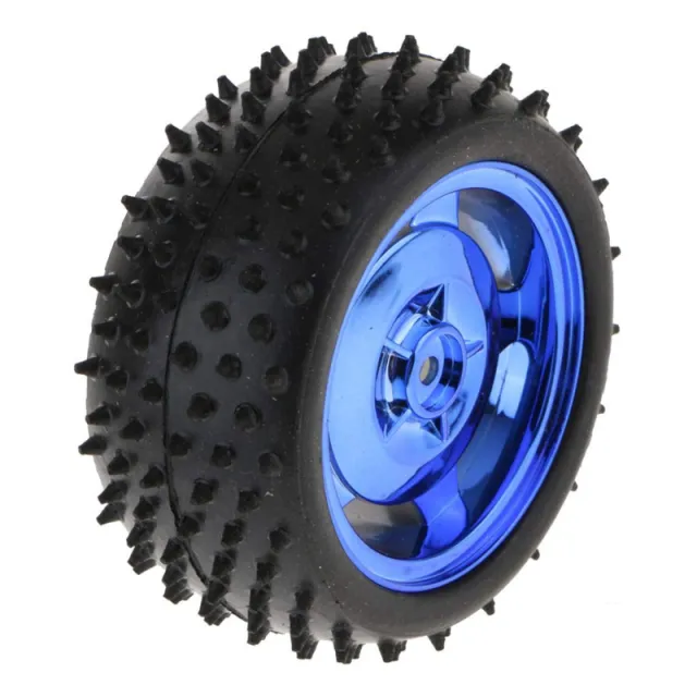 Älykäs auto -mallirobotti kuminen auto-/pyöränauha 85x38mm Arduinoon, sopii 4WD/2WD - metallinen sininen