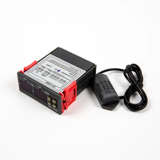 STC-3028 nastavitelný relé modul 12V podle teploty a vlhkosti
