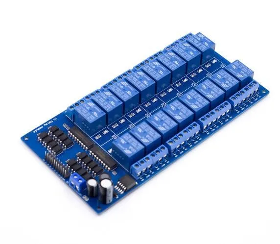 16kanálový reléový modul 12V s optočlenem