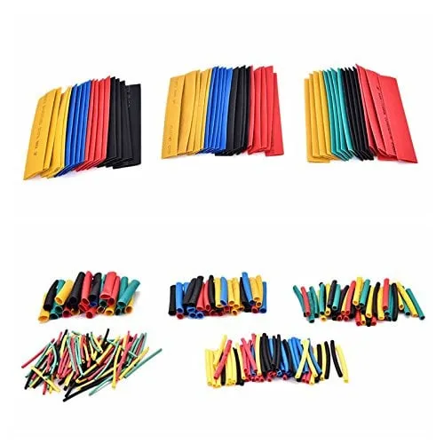 Assortiment Krympeflex 2:1 - 328 Stykker, 5 farver, 8 diametre