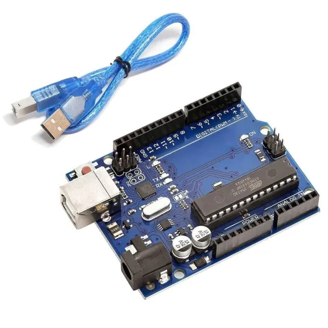 Arduino UNO R3 DIP Compatible chip extraíble incl. cable USB