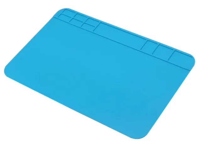 Soldeermåtte fleksibel silikone 30x20cm blå