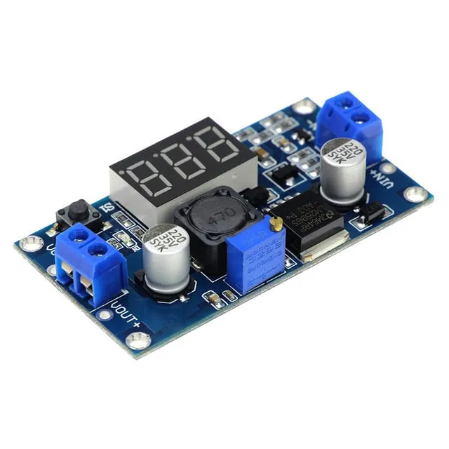 LM2596S Nastavitelný Step-Down 4-40V -> 1.25-37V s vestavěným voltmetrem